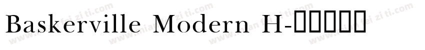 Baskerville Modern H字体转换